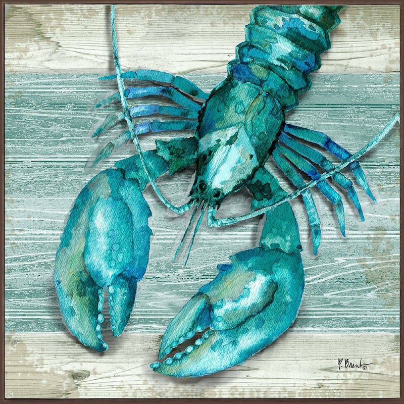 Northpoint Sealife II - Giclee on Canvas - 29 X 29 X 2 - Plastic - Brown