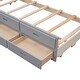 preview thumbnail 15 of 55, Twin Over Full Bunk Bed With Twin size Trundle And Drawers