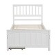 preview thumbnail 4 of 8, Twin Size Platform Bed with Storage Drawers and Sturdy Pine Construction