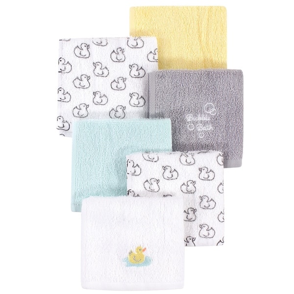 slide 1 of 1, Luvable Friends Baby Unisex Super Soft Cotton Washcloths, Duck, One Size - Duck - One Size One Size - Duck