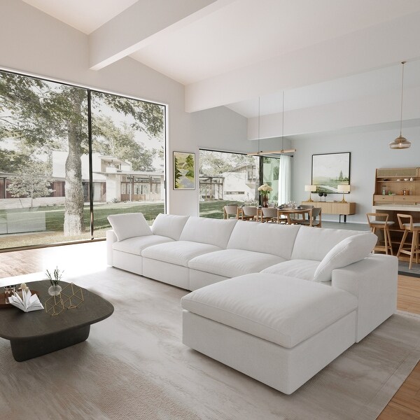 L Shape Couches for Living Room Modern Modular Convertible Sectional Sofa Couch with Removable Cushion Covers On Sale Bed Bath Beyond 39689635