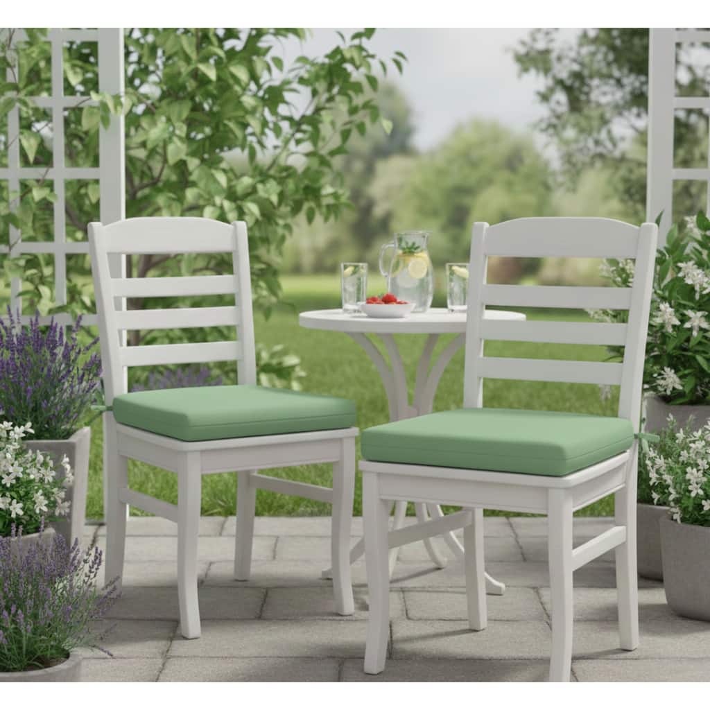 Outdoor Solid 2-pk Bistro Cushions 17 x 17 in Sage - 17X17