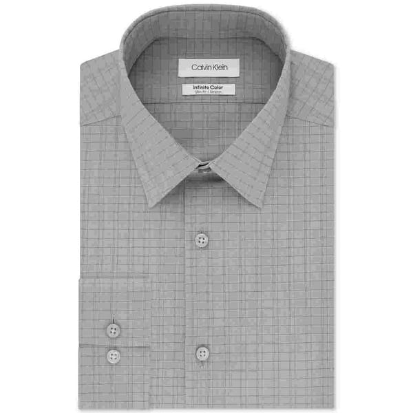 calvin klein men's slim fit dress shirt Vermont Fit and Flare Tweed Dress