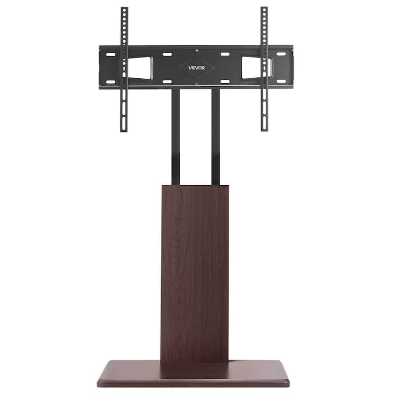 Universal TV Stand for 32-70 inch TVs with Adjustable Height and Swivel - 25.98 x 15.75 x (41.93-52.76) In.