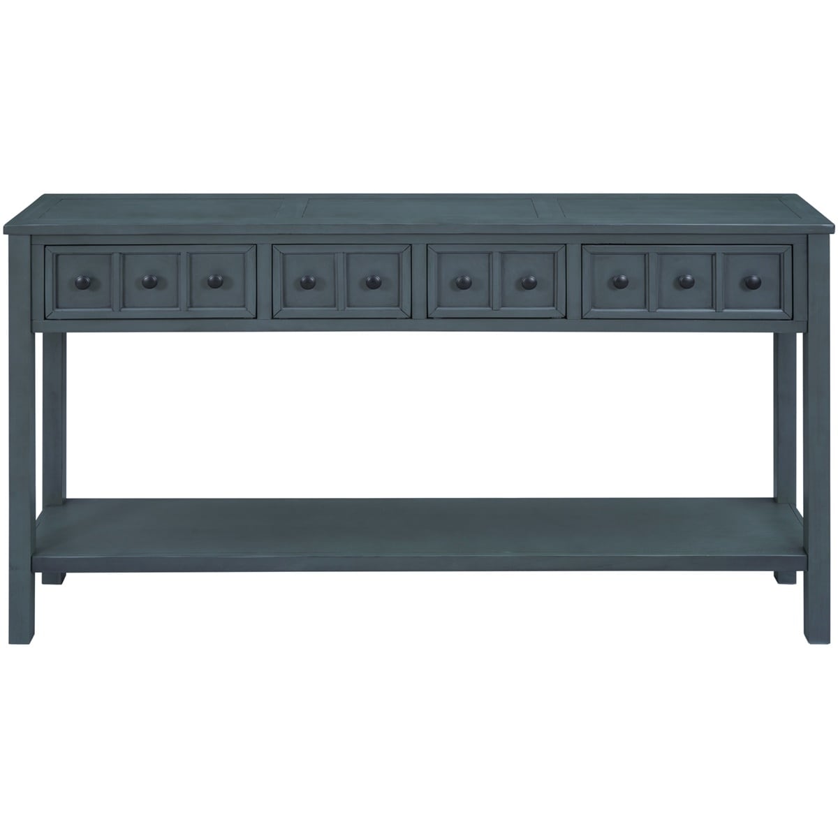 Merax 60" Long Console Table with Different Size Drawers and - Picture 14 of 25
