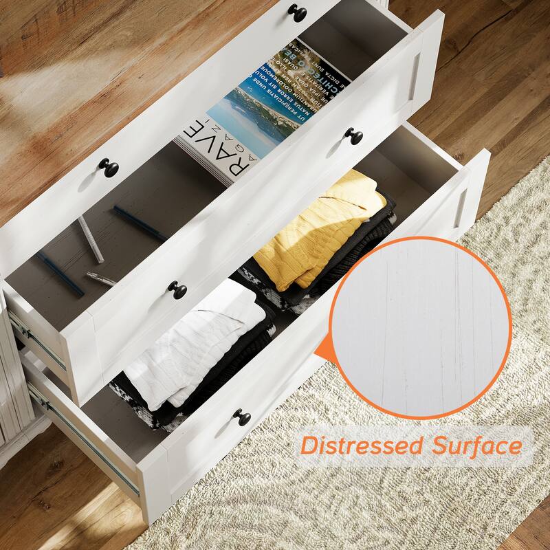 WAMPAT 3 Drawer Dresser ,Wood Storage Dresser for Bedroom