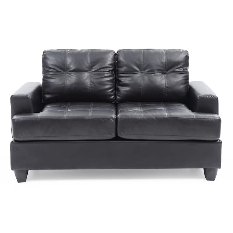 Sandridge Faux Leather Loveseat