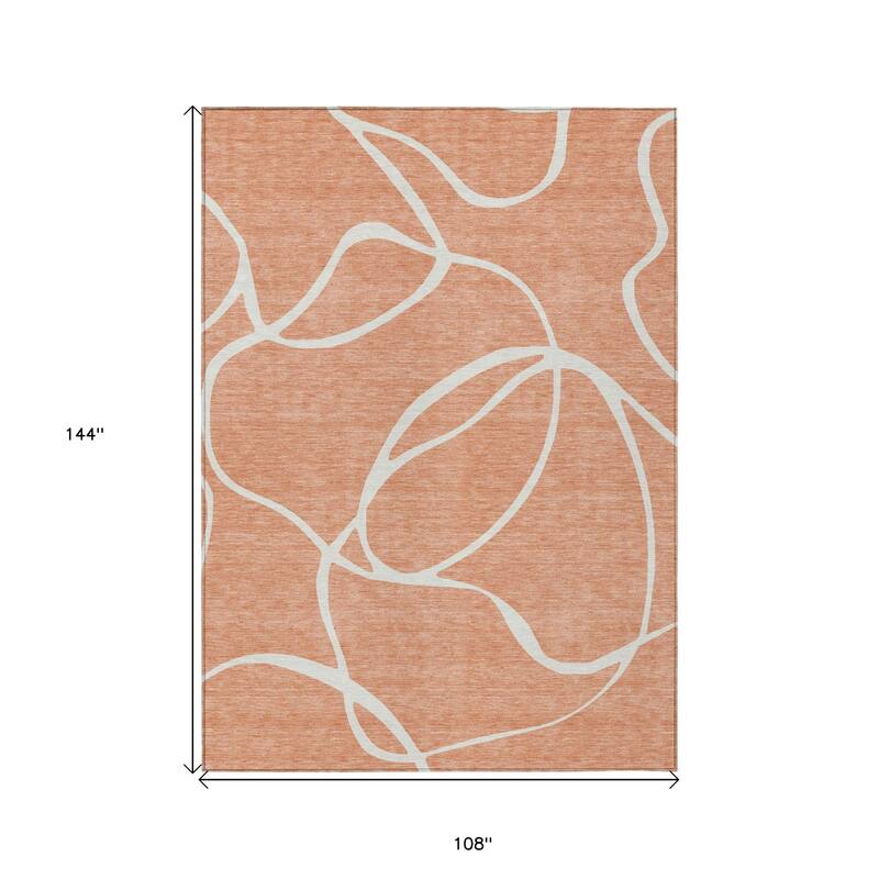 HomeRoots Abstract Transitional Rectangle Outdoor Rug