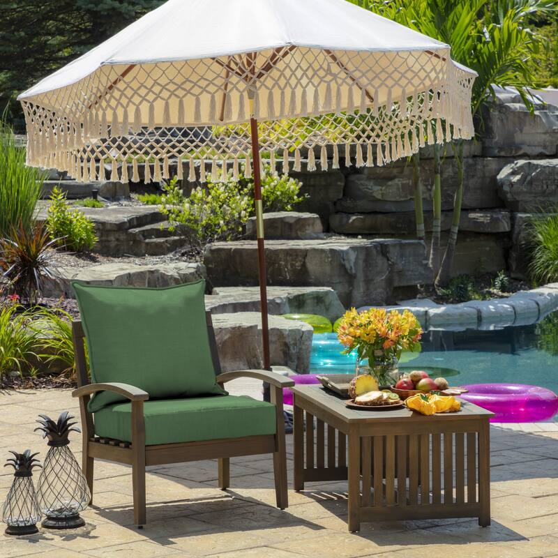 ARDEN Outdoor Foam Deep Seat Cushion Set, 22 in x 24 in