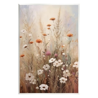Stupell Wildflower Meadow Painting Wall Plaque Art Design by Petals ...