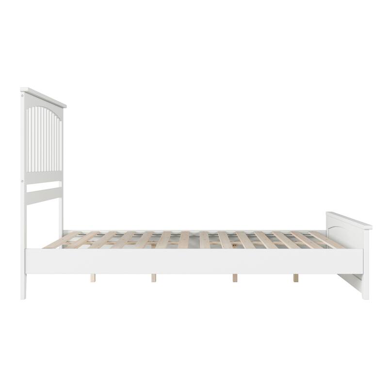Becket Solid Wood Low Profile Platform Bed with Matching Footboard