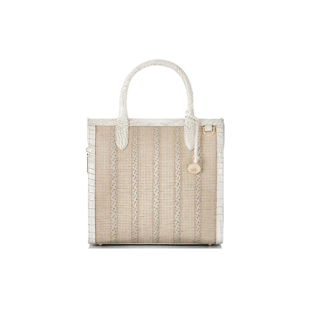 BRAHMIN Caroline Satchel Coconut Milk