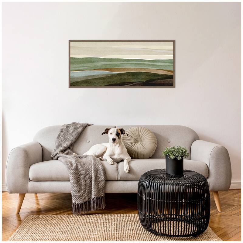 Kate and Laurel Natures Charm lll Panel by Nikita Jariwala Framed Canvas Wall Art Print