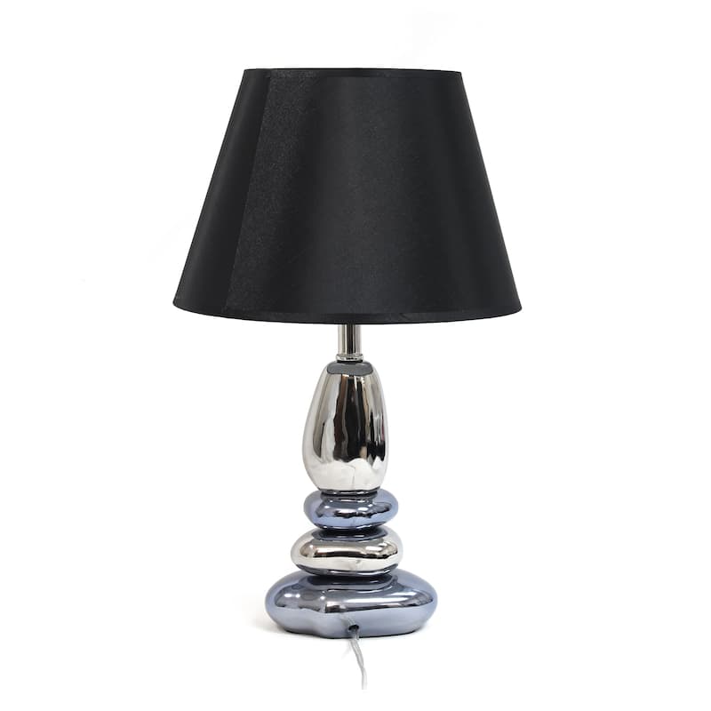 Lalia Home 21.5" Contemporary Ebb and Flow Stacked Stone Table Lamp - 21.5