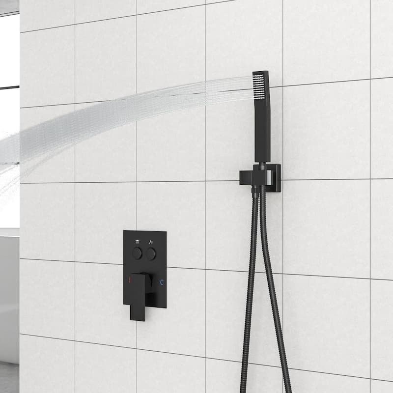 Modern Wall Mounted Dual Shower Head Shower Set