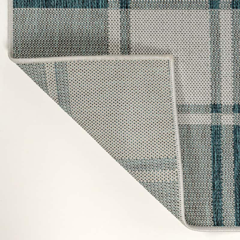 JONATHAN Y Lior Traditional Farmhouse Bold Gingham Indoor/Outdoor Area Rug