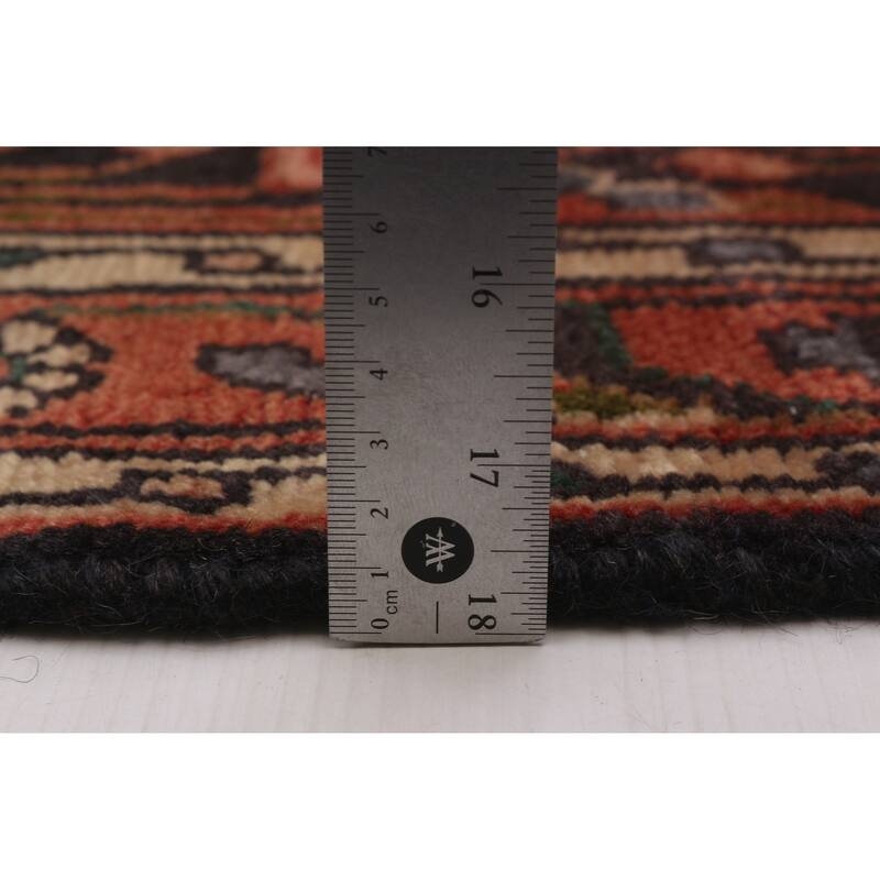 ECARPETGALLERY Hand-knotted Andelz Navy Wool Rug - 3'4 x 10'2