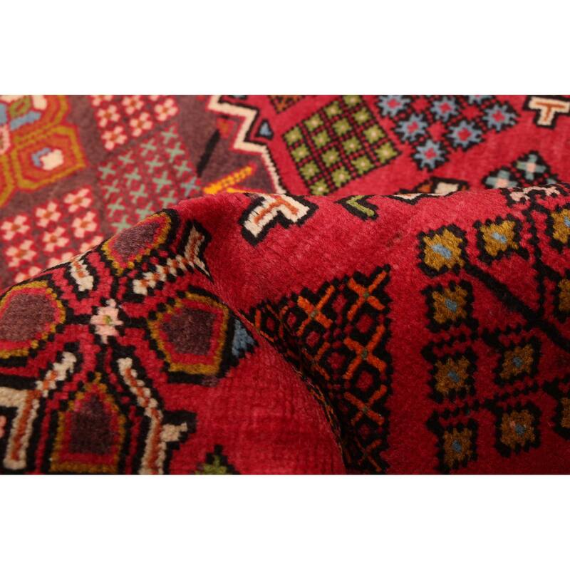 ECARPETGALLERY Hand-knotted Andelz Red Wool Rug - 4'2 x 6'8