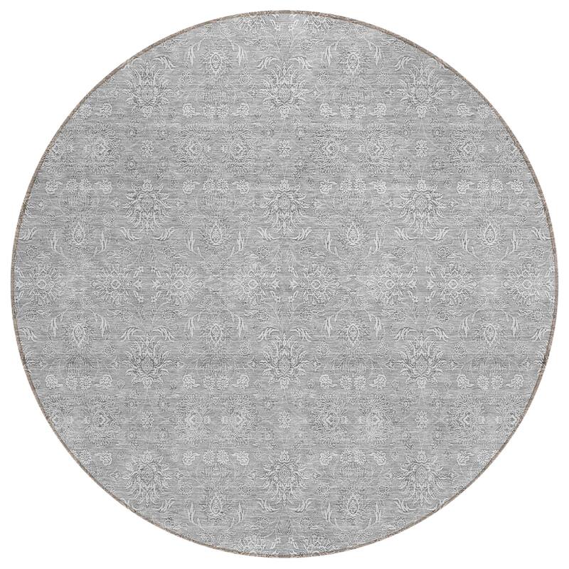 Machine Washable Indoor/ Outdoor Chantille Traditional Floral Rug