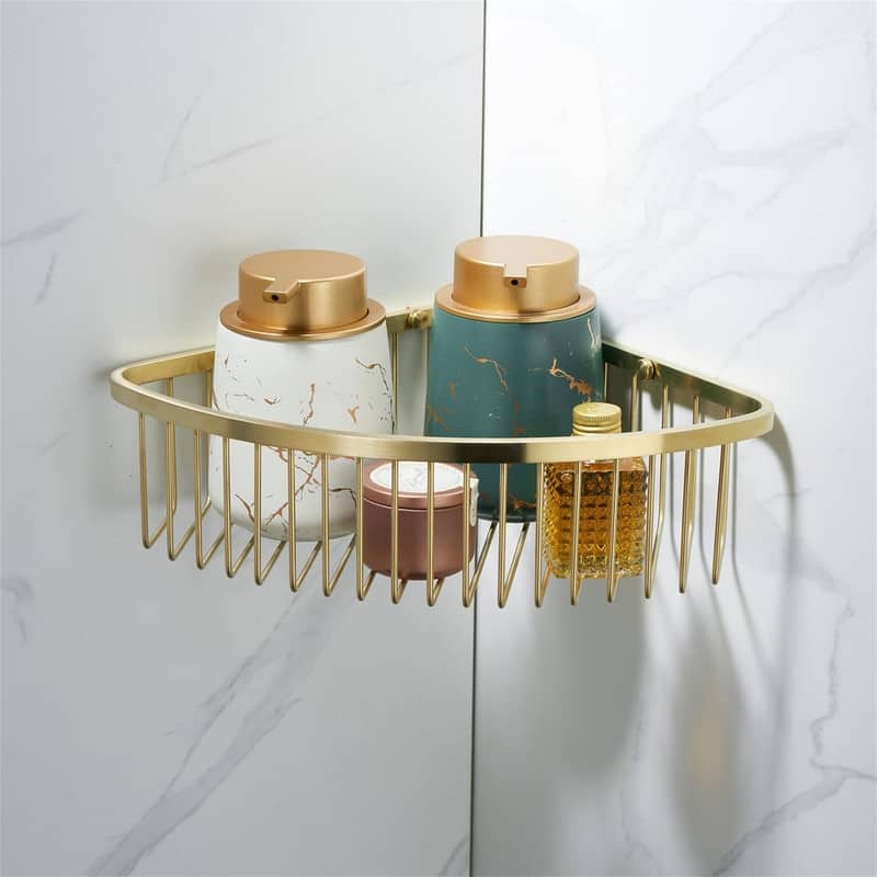 Shower Caddy Corner Shelf Basket - 9.05"D x 12"W x 3.14"H