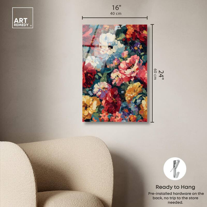 Garden Tapestries I Acrylic by Art Remedy, Ready to Hang