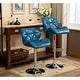 preview thumbnail 41 of 54, Roundhill Furniture Glasgow Height-adjustable Tufted Faux Leather Bar Stools (Set of 2)
