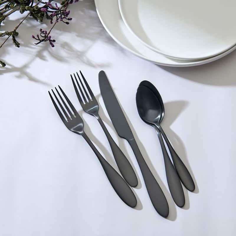 Ornative Amadea 18/0 Stainless Steel 20 Pieces Flatware Set - 10.63" H x 6.69" W x 2.76" D