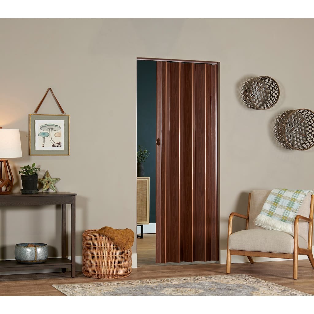 Homestyle Echo PVC Folding Door 36-inch Chestnut