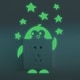preview thumbnail 2 of 0, Walplus Peel and Stick Glow In The Dark Penguin Wall Stickers Home Room Decor