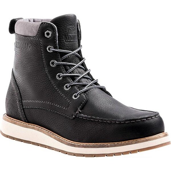 mens black moccasin boots