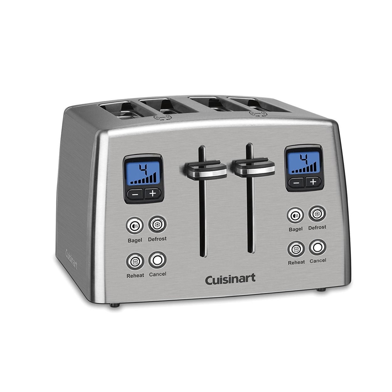 Cuisinart CPT 435 Countdown 4 Slice Toaster Stainless Steel On