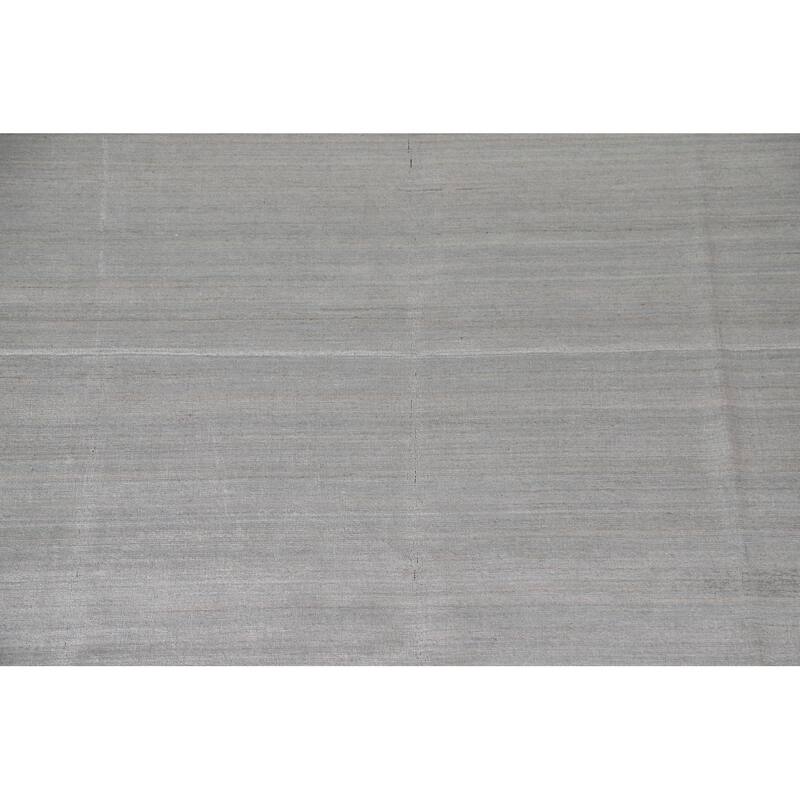 Grey Gabbeh Area Rug Handmade Wool Carpet - 8'11"x 11'9"
