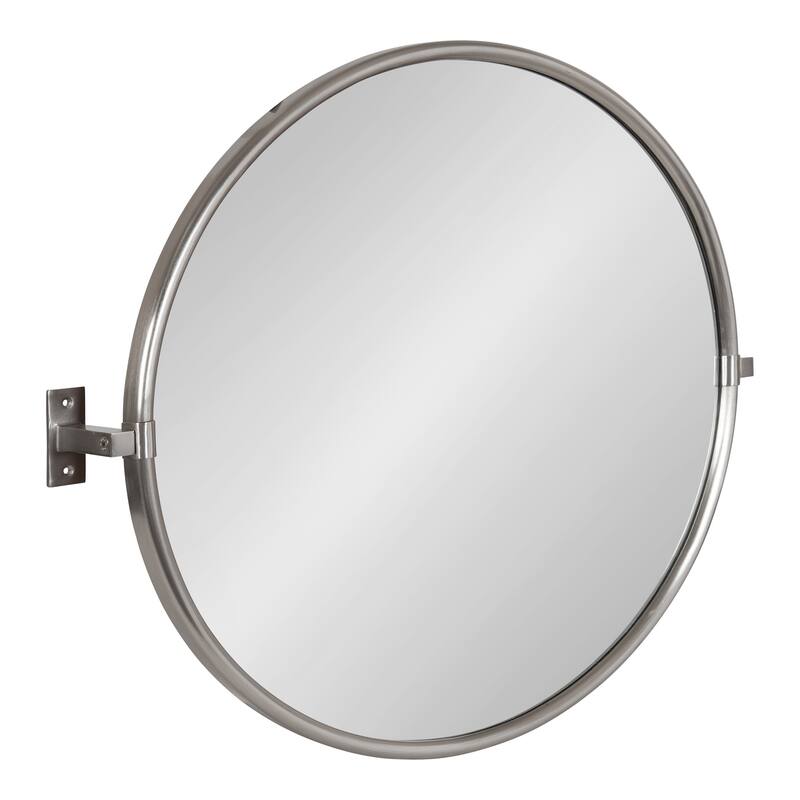 Kate and Laurel Taurus Pivot Wall Mirror - 26x24 - Silver
