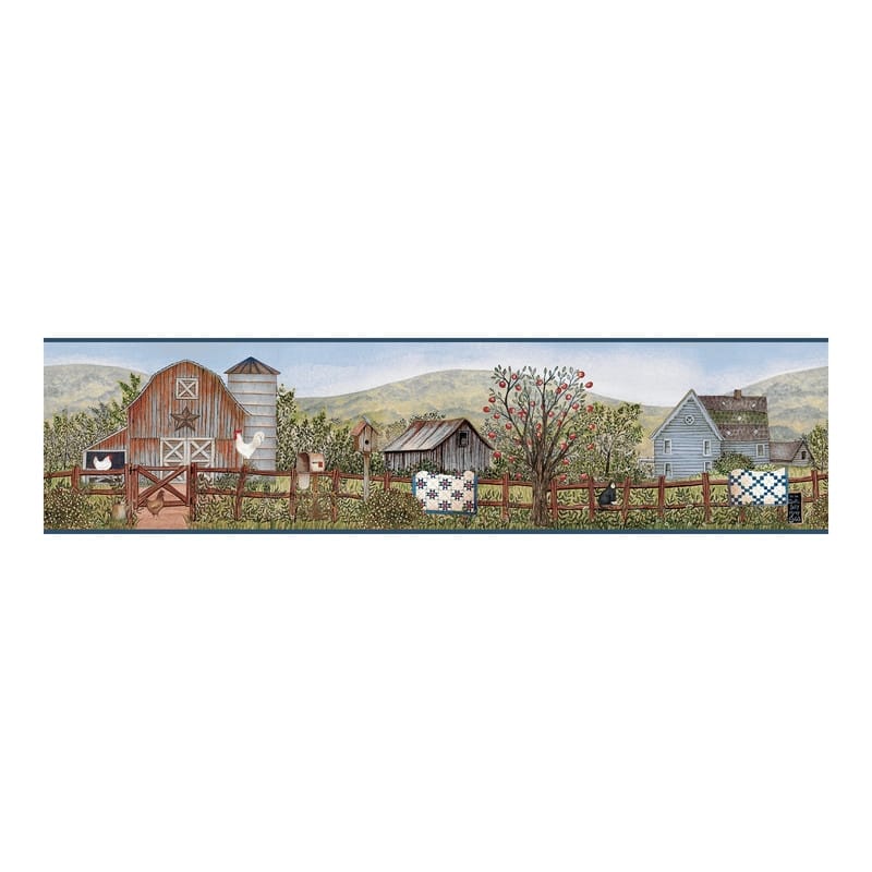 Chesapeake Clarksville Blue Farm Border - 6 x 180 x 0.025
