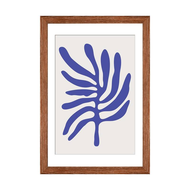 iCanvas "Henri Matisse Blue Collection II" by Jay Stanley - Walnut - 24x16x1