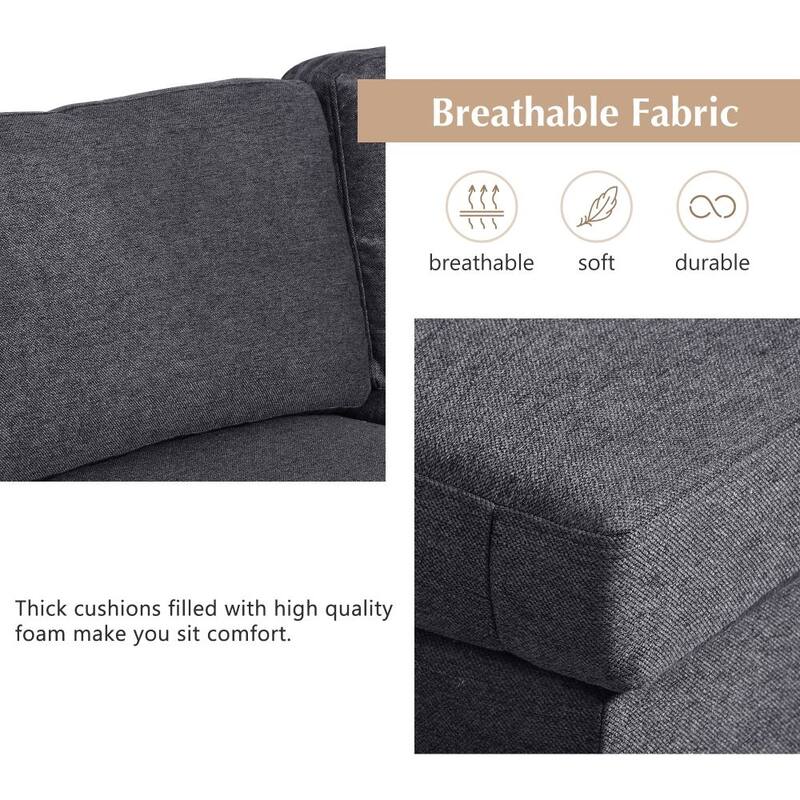 Large U-Shape Sectional Sofa for Living Room