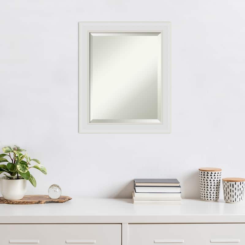 Beveled Wall Mirror - Flair Polished Nickel Frame