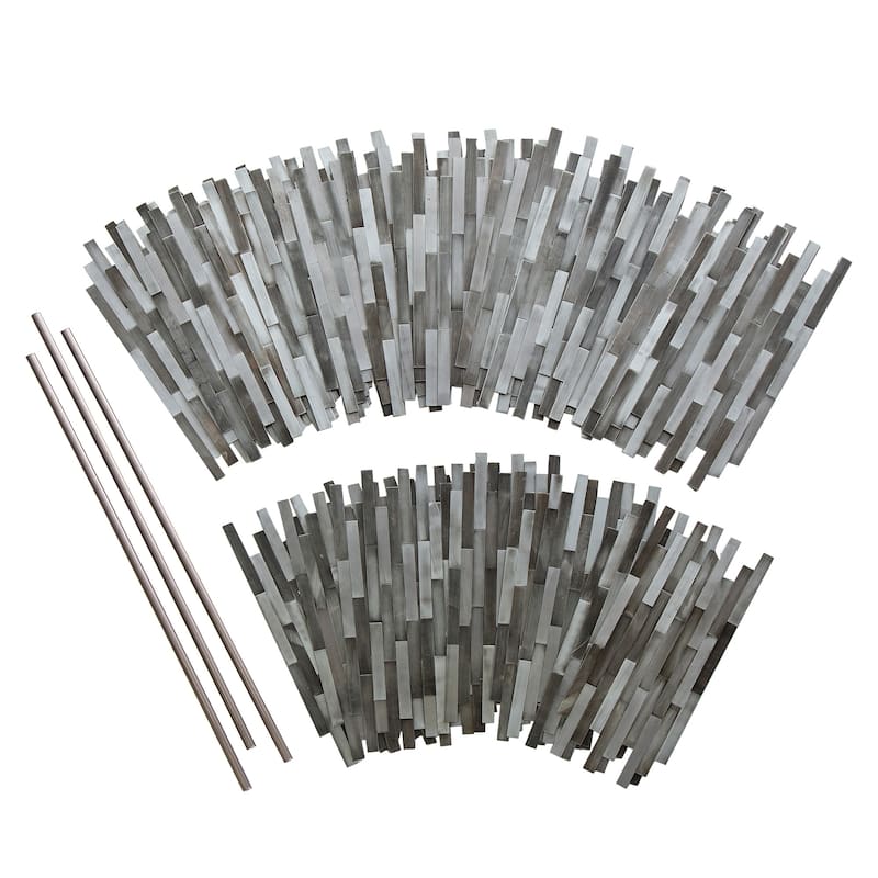 Aspect Peel & Stick Distressed Mini Metal 15 sq ft Kit