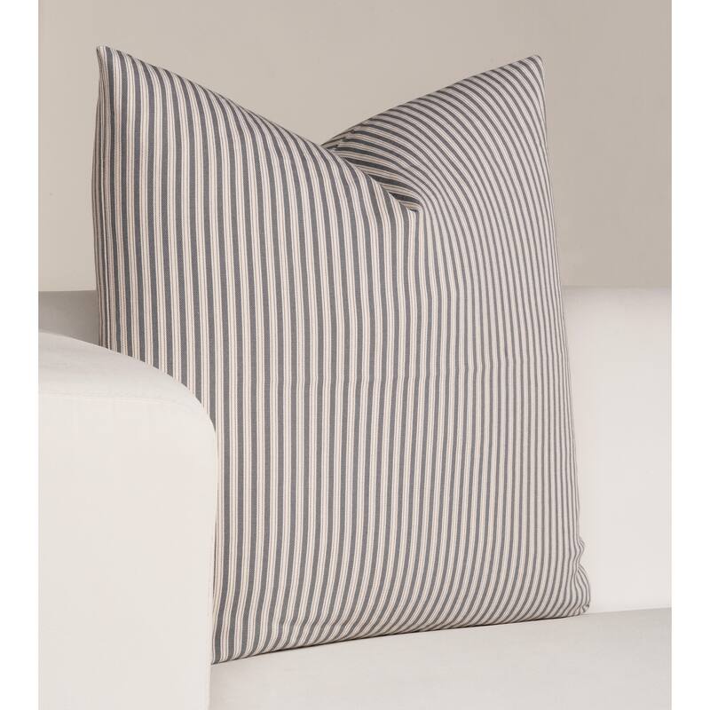 Magnolia Polo Stripe Washed Cotton Accent Pillow