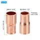 Copper Reducers 99.9% Pure Copper Reducing Coupling Pressure Fitting ...