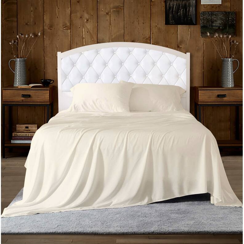 A1HC 100% Organic Cotton Flat Sheet, 300 TC GOTS Certified , Fair Trade Certified, Oeko-TEX Certified, Soft & Silky Sateen Weave