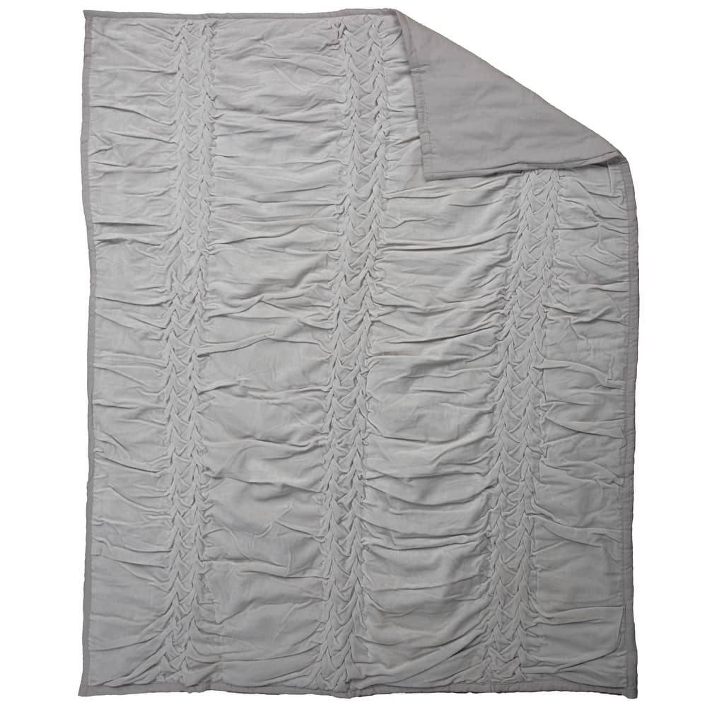 Rizzy Home Elle Smocked Accent Crib Quilt - 38" X 50"