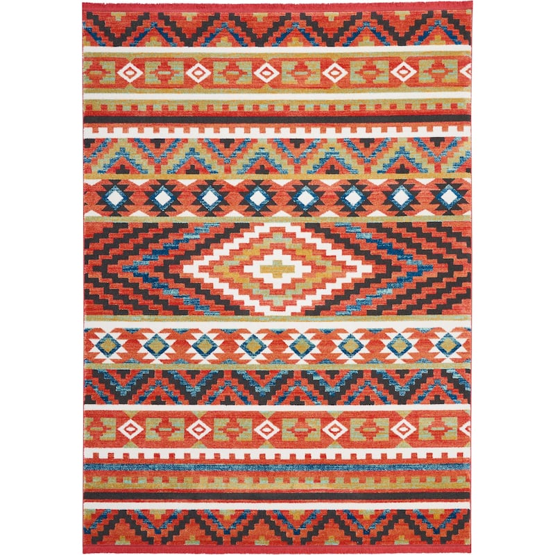 Nourison Tribal Decor Southwestern Geometric Medallion Area Rug