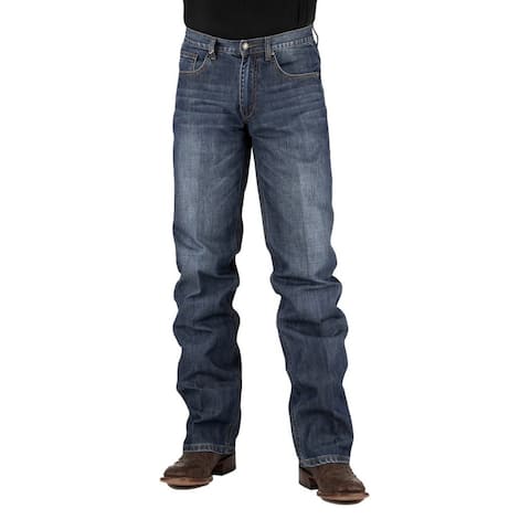 Stetson Western Jeans Mens Modern Fit Bootcut Blue