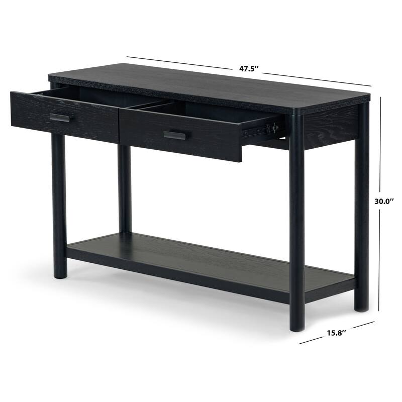 SAFAVIEH Couture Jaylessa Wood 2 Drawer Console Table - 48"W x 16"D x 30"H
