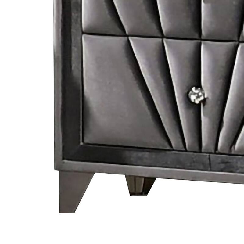 Gray 2 Drawer 18.13 in. W Nightstand with Sturdy Hardware and Ample Storage