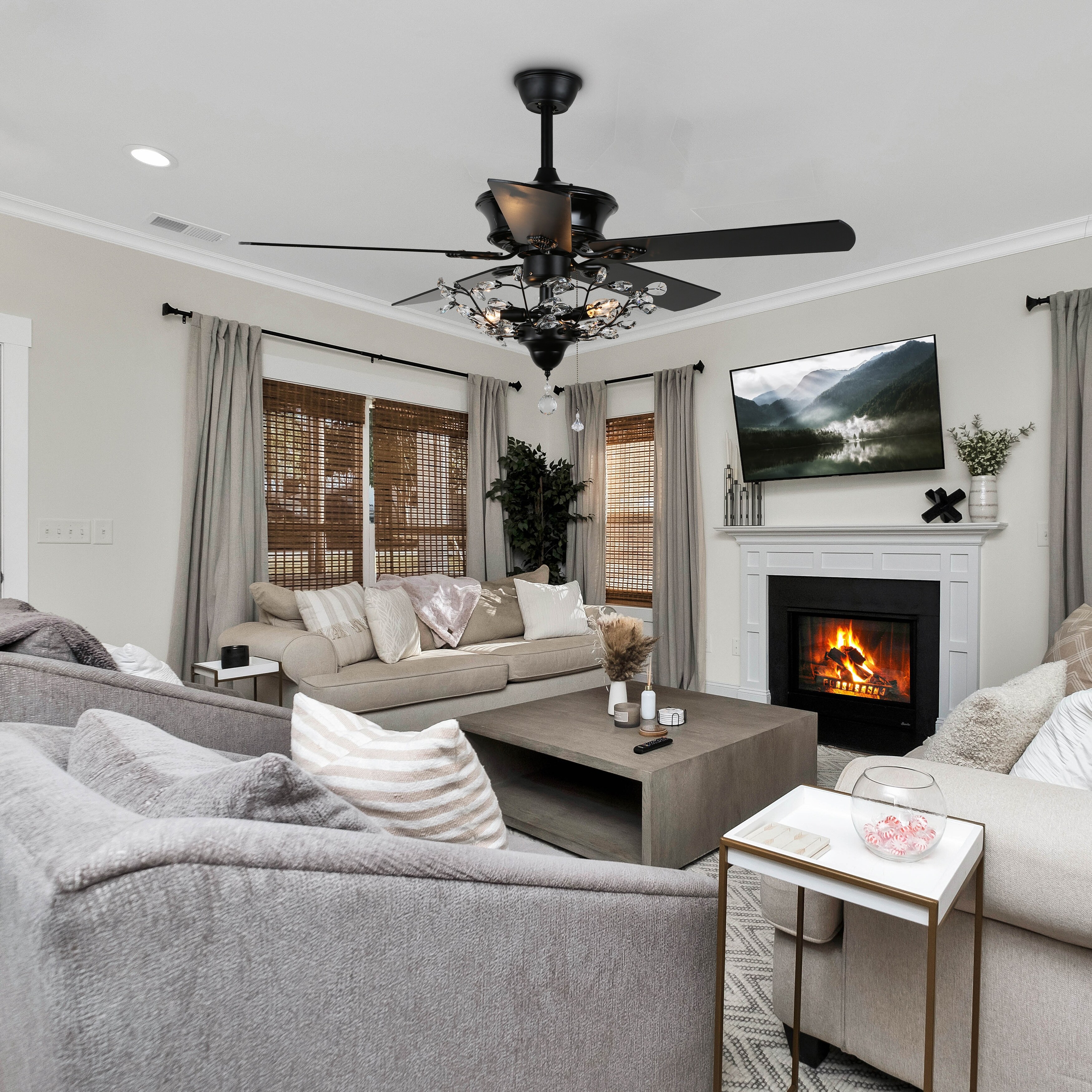新製品情報も満載 52-In CurveCurio Classic Brach Light, with Fan Ceiling 化粧下地