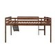 preview thumbnail 8 of 40, Kid-Friendly Design Full Size Loft Bed with Ladder Kids Bed