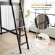 preview thumbnail 5 of 14, Solid Wood Loft Bed with USB Charging Station/LED with Flat Rungs,No Box Spring Needed