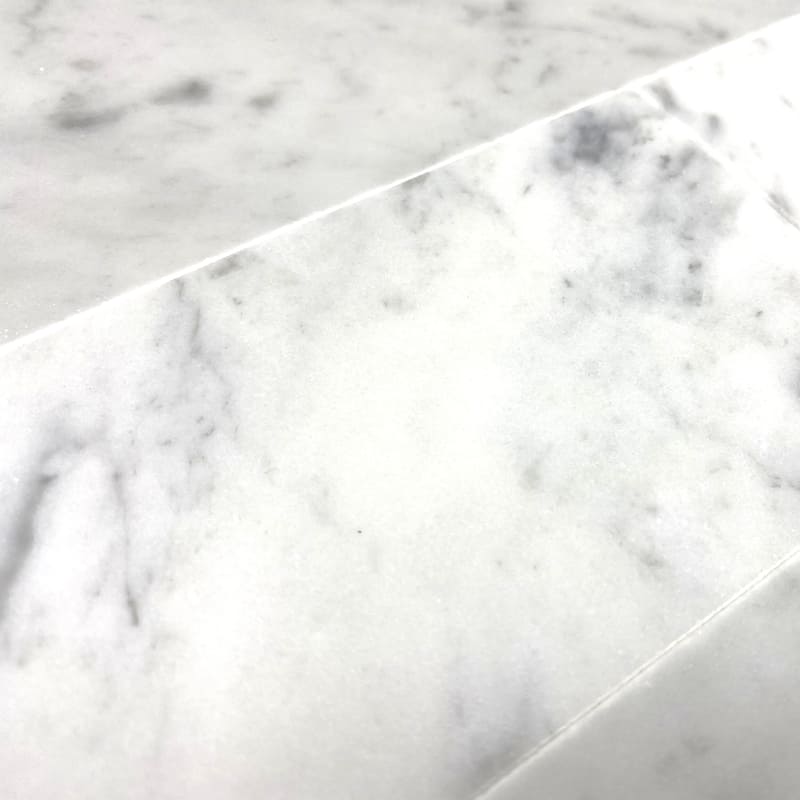 Carrara Marble 3" x 9" Polished Tile